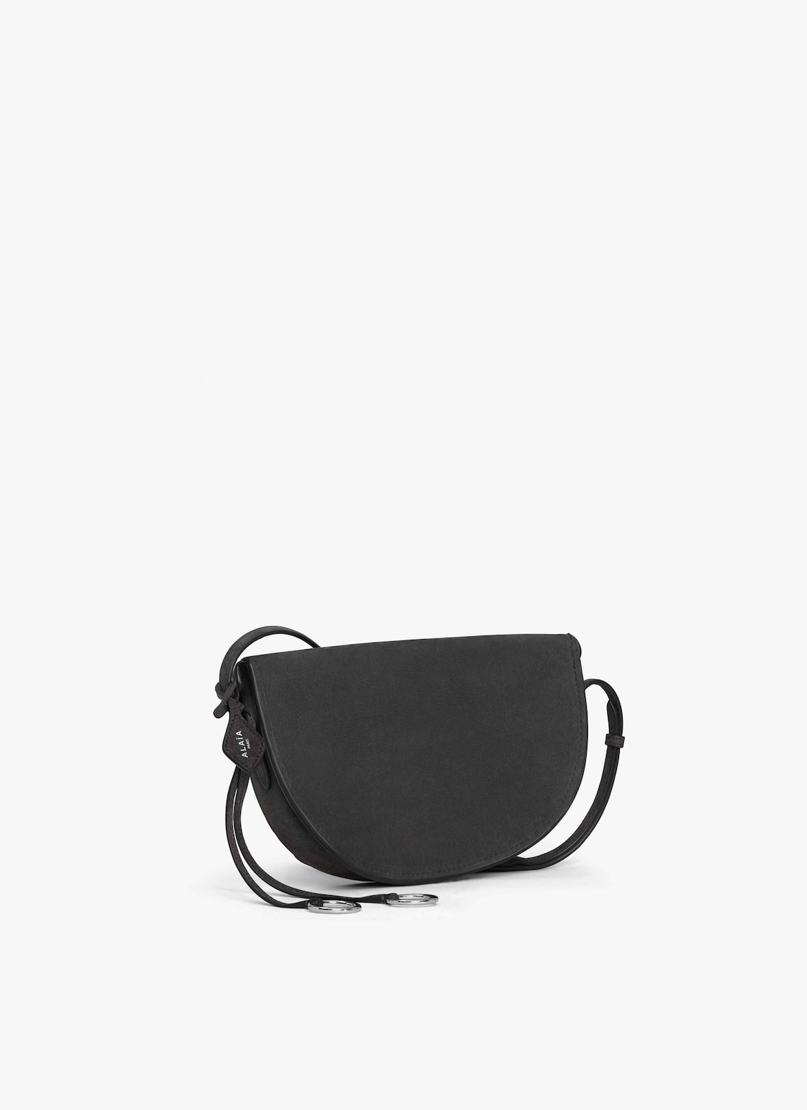 HIP EAST WEST BAG IN NUBUCK ALAÏA ANTHRACITE HIP EAST WEST BAG IN NUBUCK